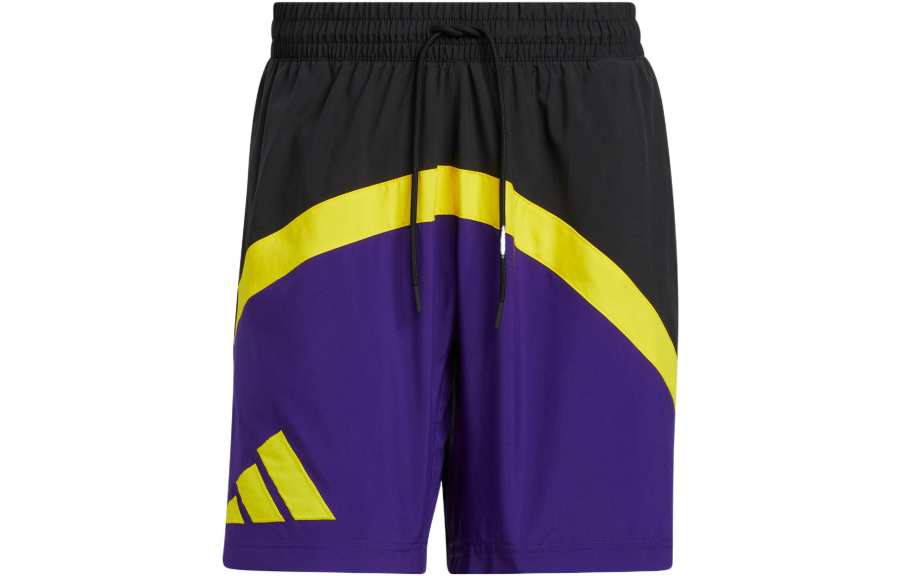 Adidas Adidas Basketball Shorts Men's Collegiate Purple Moderate Straight Fit Pants