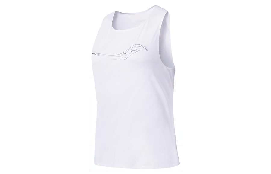 Saucony Tank Top Women's Pearl White