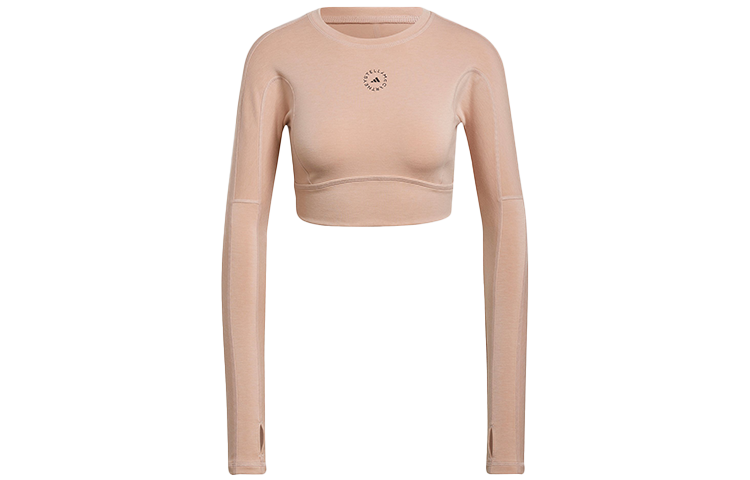 Adidas Adidas x Stella Mccartney Crop Top Women's Gray Pearl Powder