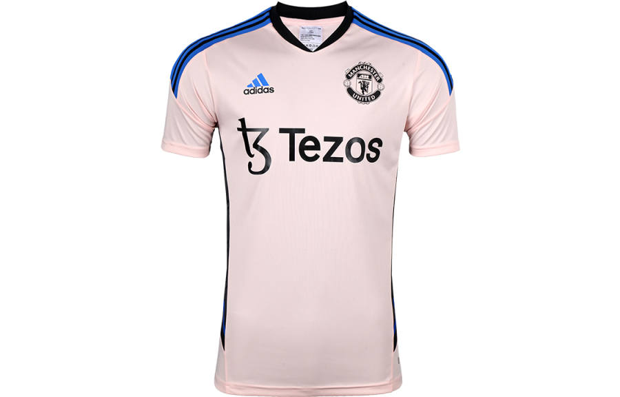 Adidas Adidas Manchester United Soccer Jerseys Men's Ice Crystal Pink Moderate Straight Fit