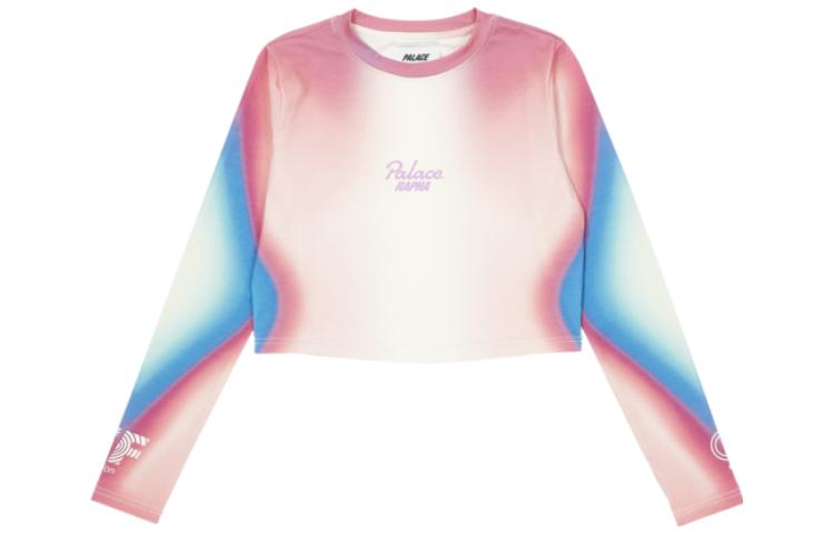 PALACE X Rapha Ef Education First Women's Cropped T shirt Pink