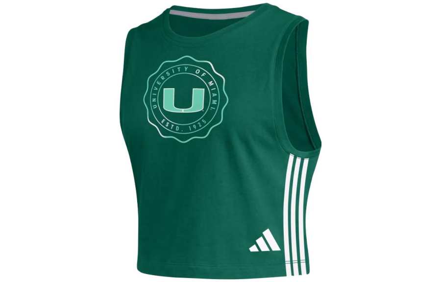 Adidas Adidas Tank Tops Women's Green Crew Neck Moderate Other