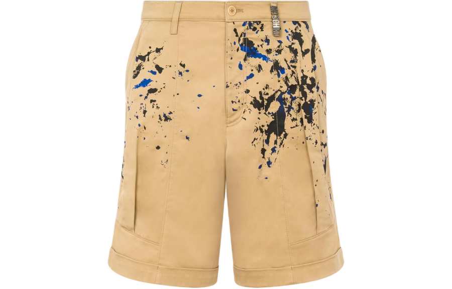MOSCHINO Moschino Painterly-Printed Pleated Shorts