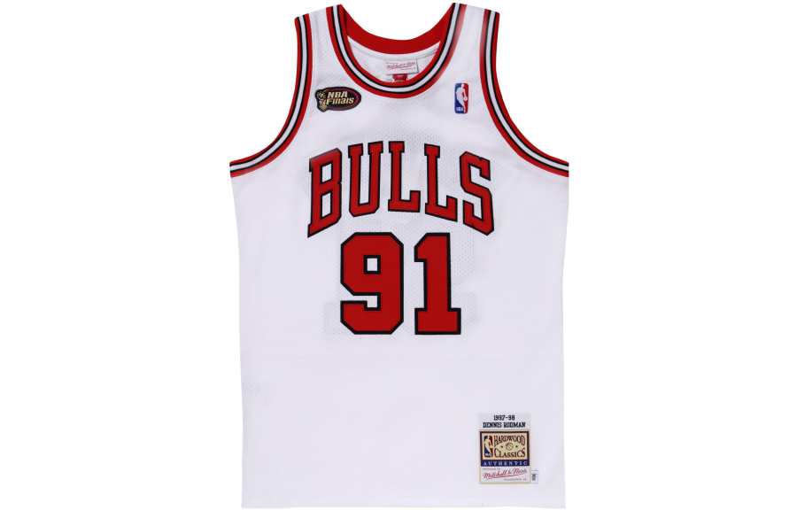 Mitchell Ness Mitchell & Ness 'NBA Chicago Bulls 1997 Dennis Rodman' Home Finals Jersey