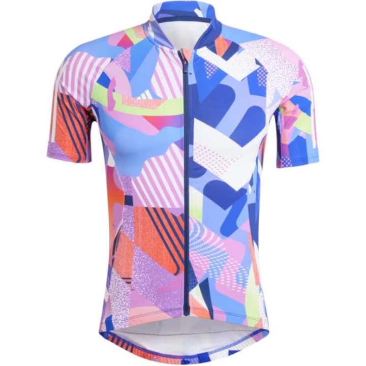 Adidas Adidas Essentials 3 Stripes Pattern Clash Cycling Jersey