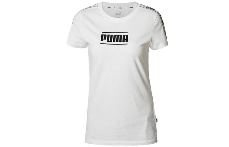 PUMA T Shirts Women's Crew Neck Moderate Straight Fit