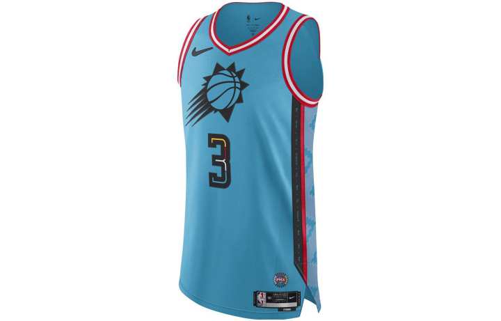 Nike Nike Basketball Jerseys Men's Blue Moderate Straight Fit
