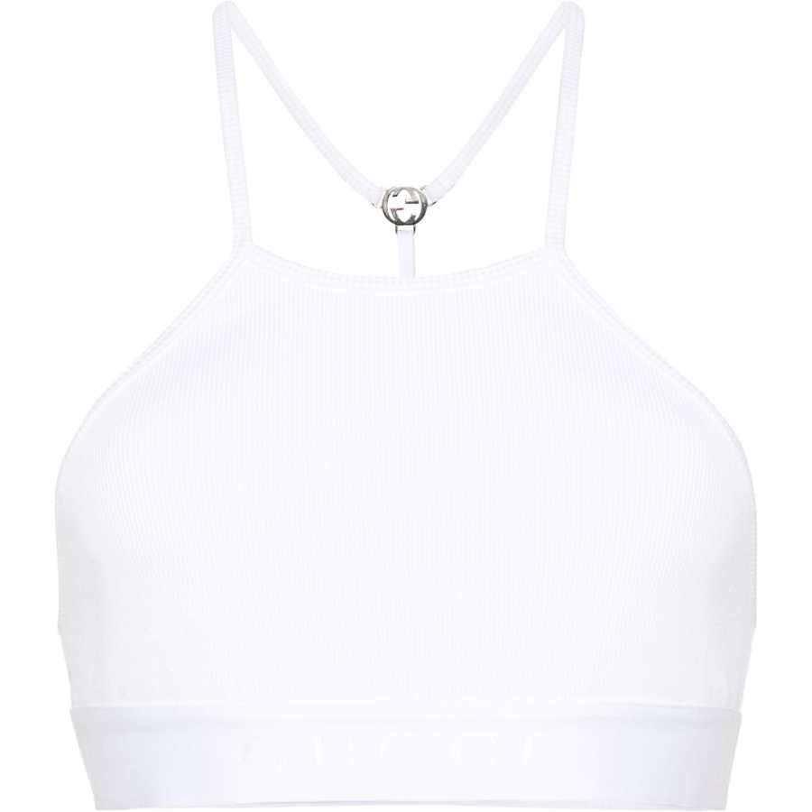 GUCCI Gucci Interlocking G ribbed cropped top
