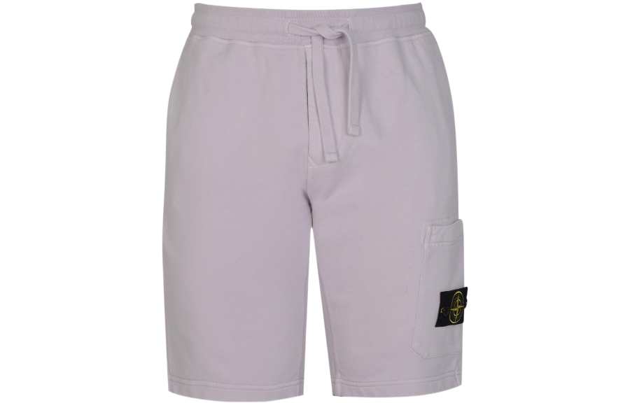STONE ISLAND 64651 Cotton Fleece Garment Dyed Shorts