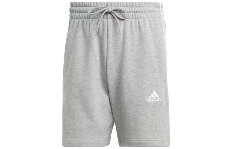 Adidas Adidas Essentials French Terry 3 Stripes Shorts Casual Shorts Men's Gray