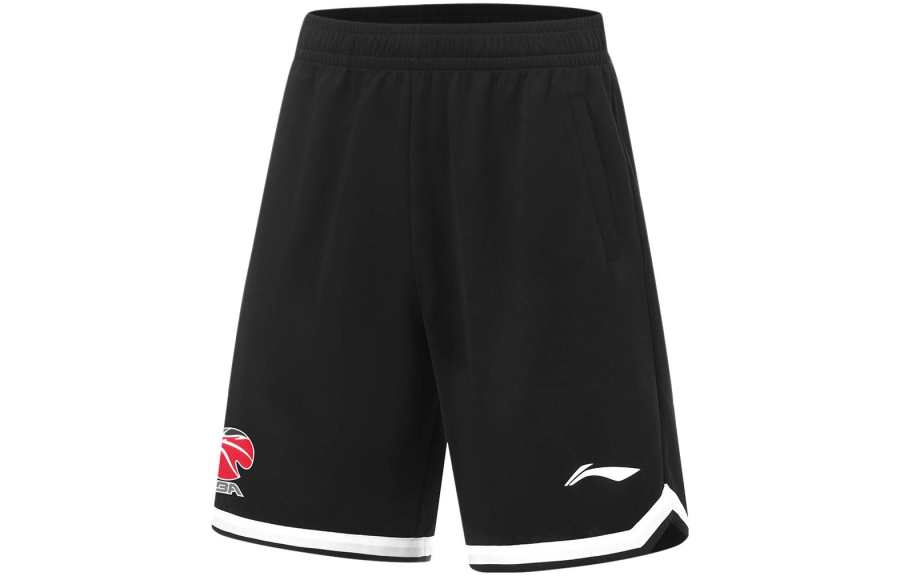Li-Ning Li Ning CBA Collection Basketball Shorts Men's Black Standard White