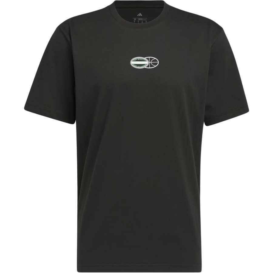 Adidas Adidas BASKETBALL SS25 Pick Up Game Graphic T Shirt Men's Black
