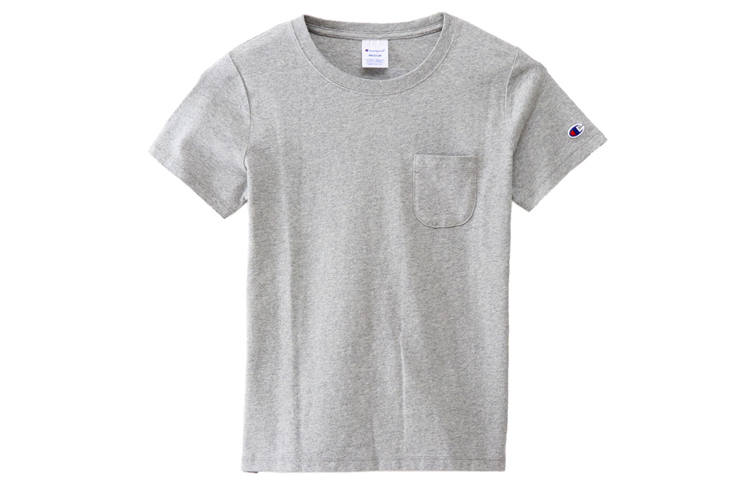 Champion Straight Fit T Shirt Japan Version Women's Gray