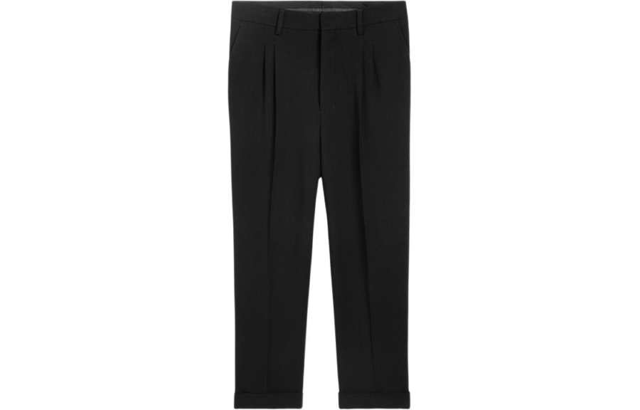 AMIPARIS Ami Paris Pleat Detailed Turn Up Cuffs Tailored Trousers