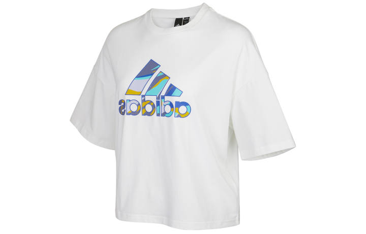 Adidas Adidas T Shirts Women's White Crew Neck Moderate