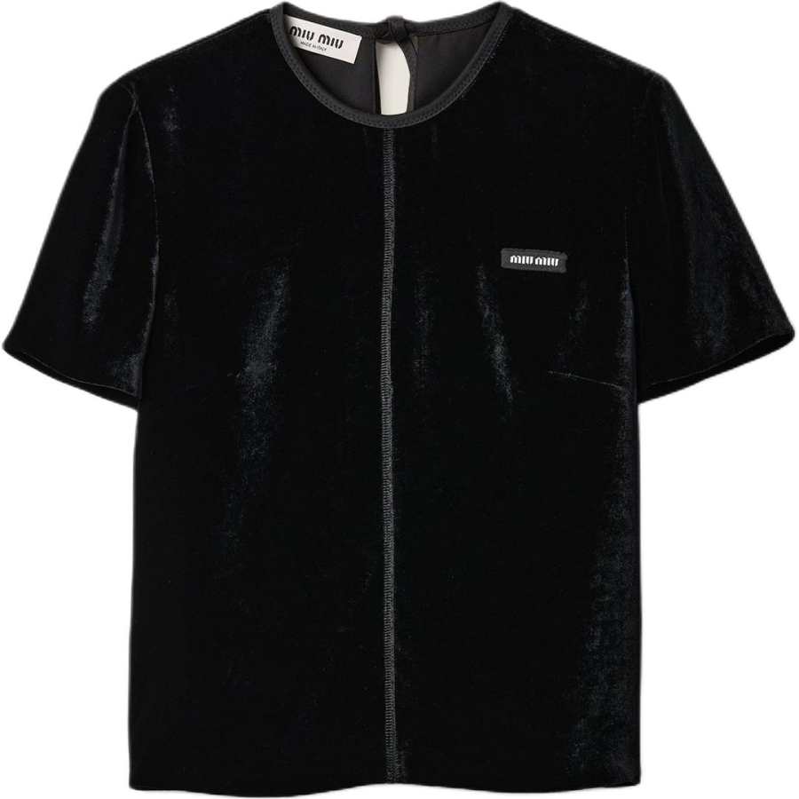 MIU MIU Regular T Shirt Women's Black
