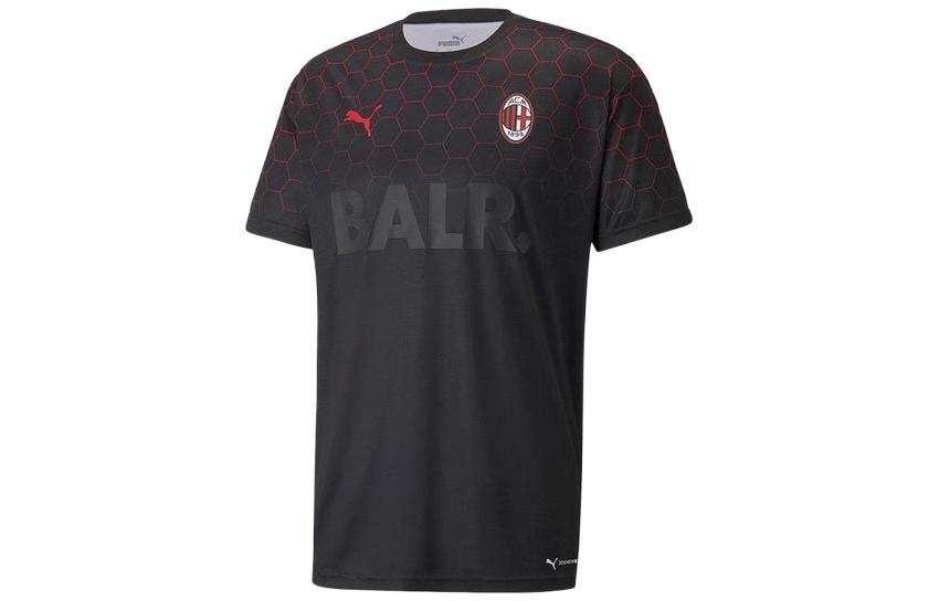 PUMA AC Beige Blue Soccer Jersey Men's Red Black