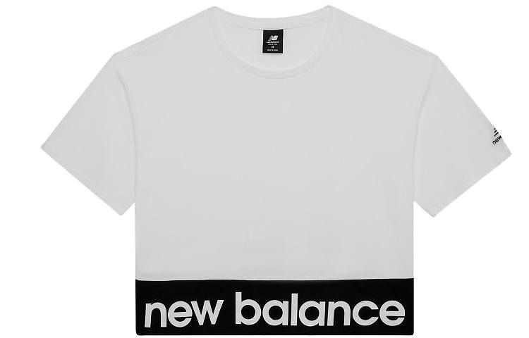 New Balance New Balance T Shirts Women's White Crew Neck Moderate