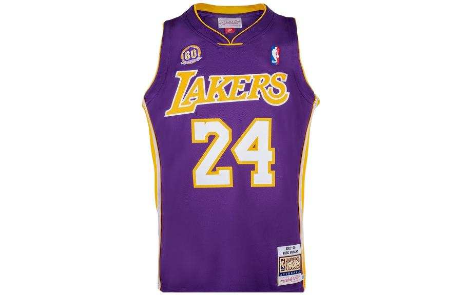 Mitchell Ness Basketball Jersey Men's Purple Gold
