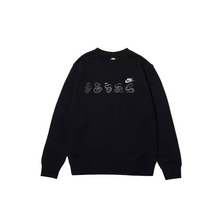 Nike Nike Sweatshirts Men's Black Crew Neck Moderate Regular