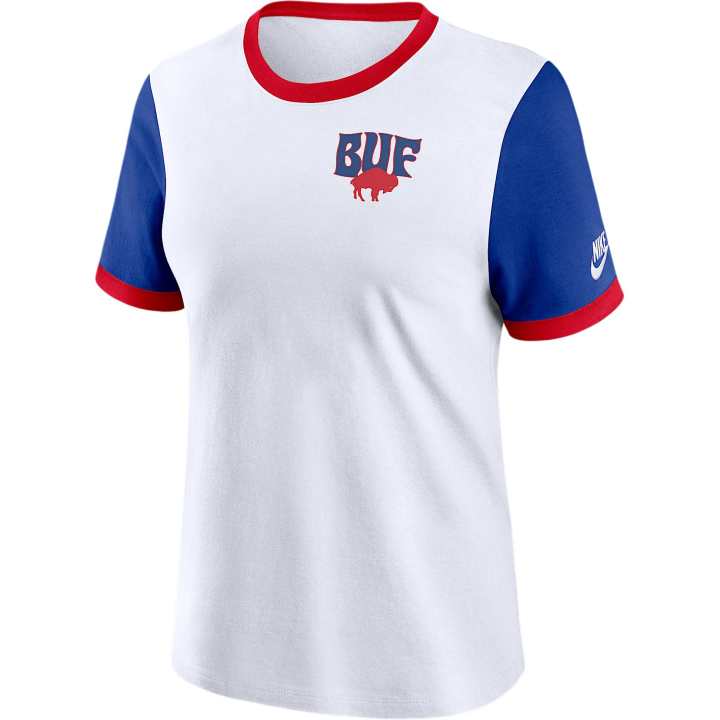 Nike Nike Buffalo Bills Rewind Women's Nike Nfl Ringer T Shirt