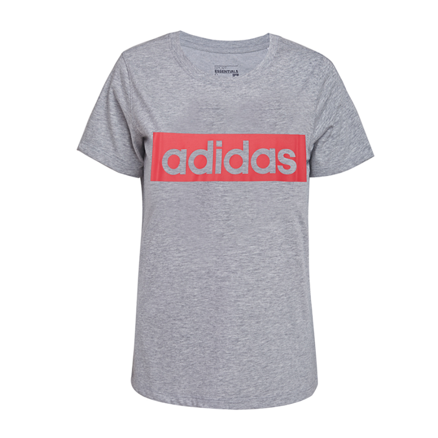 Adidas Adidas T Shirts Women's Gray Crew Neck Moderate Straight Fit