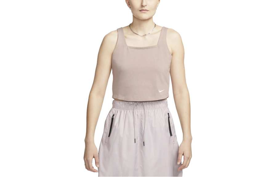 Nike Nike Tank Tops Women's Light Taupe Straight Fit