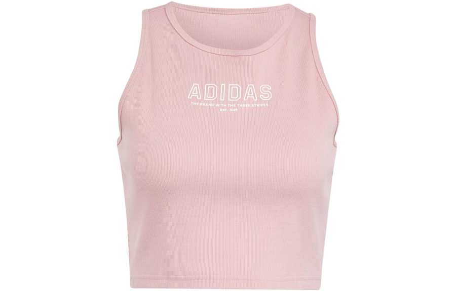 Adidas Adidas Day Tank Tops Women's Pink Crew Neck Moderate Other