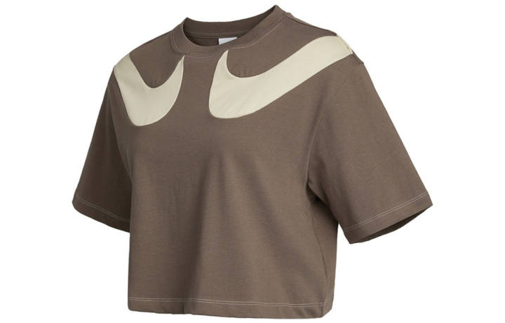 Nike Nike Crop Tops Women's Umber Crew Neck Moderate