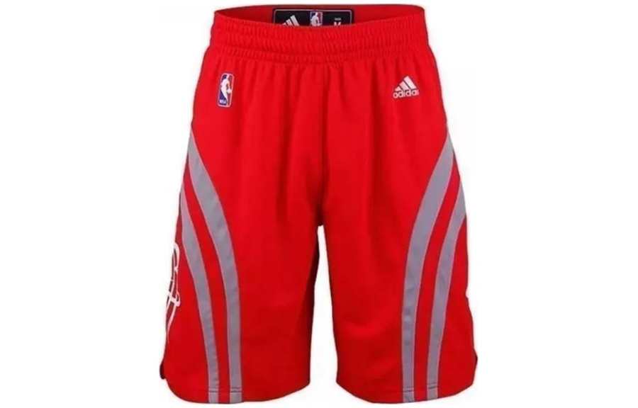 Adidas Adidas Basketball Shorts Men's Red Moderate Straight Fit Pants