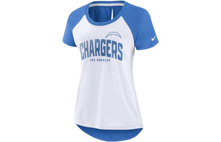 Nike Nike T Shirts Women's Blue Crew Neck Moderate Straight Fit