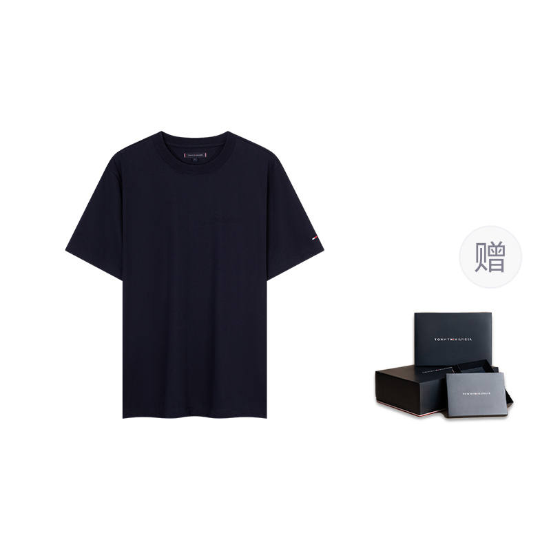 Tommy Hilfiger T Shirts Men's Crew Neck Moderate