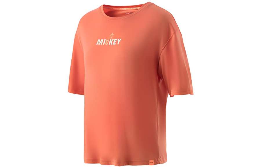 Li-Ning Li Ning x Disney Drop Shoulder Sleeve T Shirt Women's Red