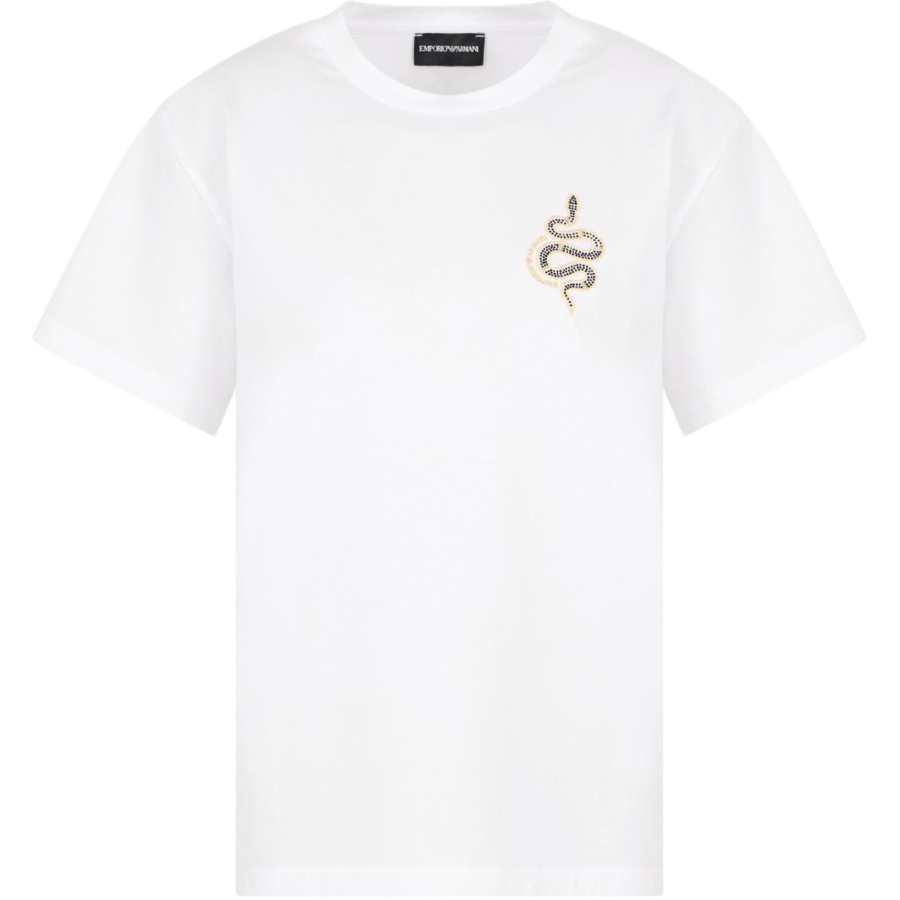EMPORIO ARMANI Asv Mercerised Jersey T shirt With Chinese New Year Embroidery