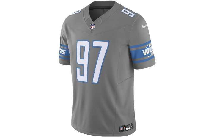 Nike Nike Soccer Jerseys Men's Gray Moderate Straight Fit