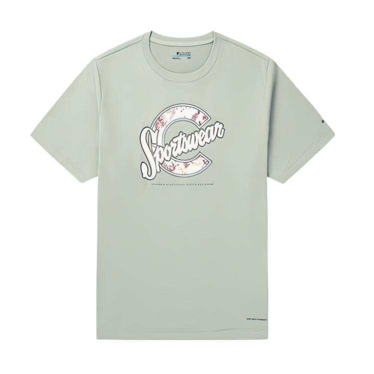 Columbia Regular T Shirt Women's Gray Green