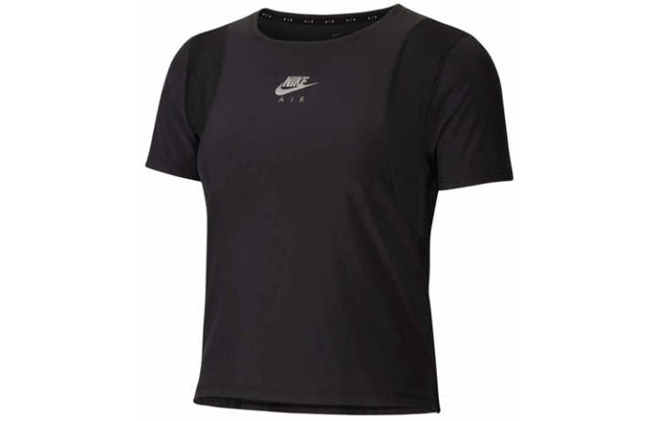 Nike Nike T Shirts Women's Black Crew Neck Moderate Straight Fit