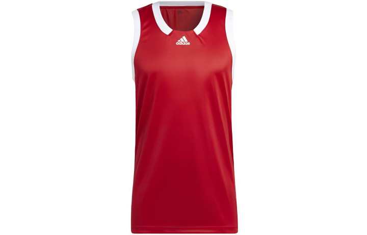 Adidas Adidas Basketball Jerseys Men's Red Moderate Straight Fit