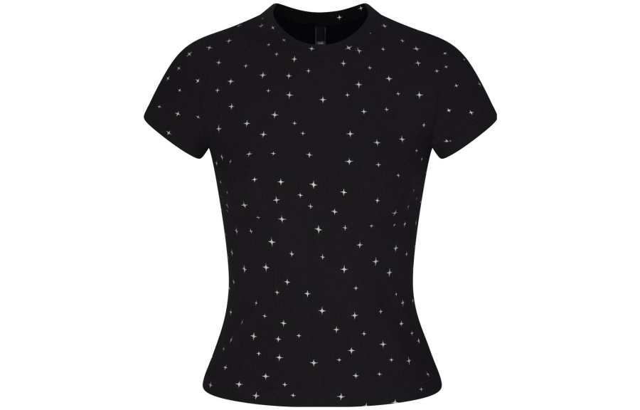 Skims T Shirt Women's ONYX SPARKLE PRINT/Onyx Shimmery Print