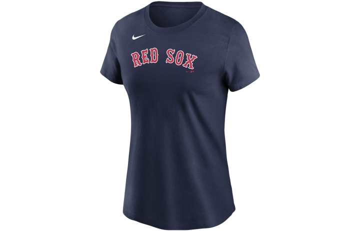 Nike Nike T Shirts Women's Dark Blue Crew Neck Moderate Straight Fit