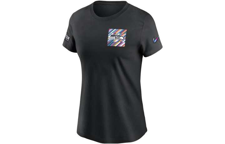 Nike Nike T Shirts Women's Black Crew Neck Moderate Straight Fit