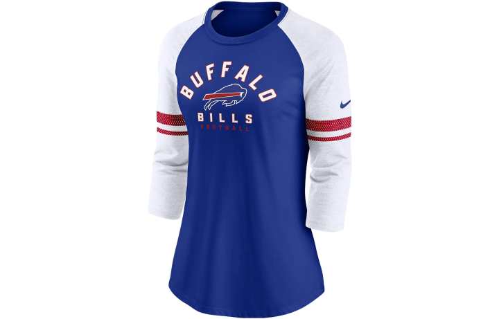 Nike Nike T Shirts Women's Royal Blue Crew Neck Moderate Straight Fit