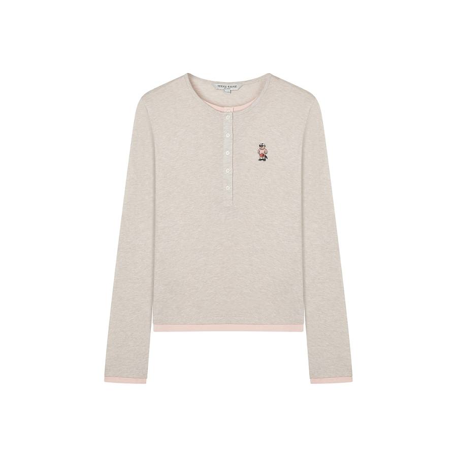 Teenie Weenie T Shirts Women's Crew Neck Moderate Straight Fit