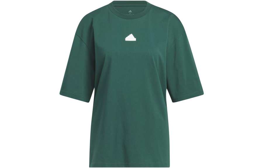 Adidas Adidas T Shirts Women's Green Crew Neck Moderate Straight Fit