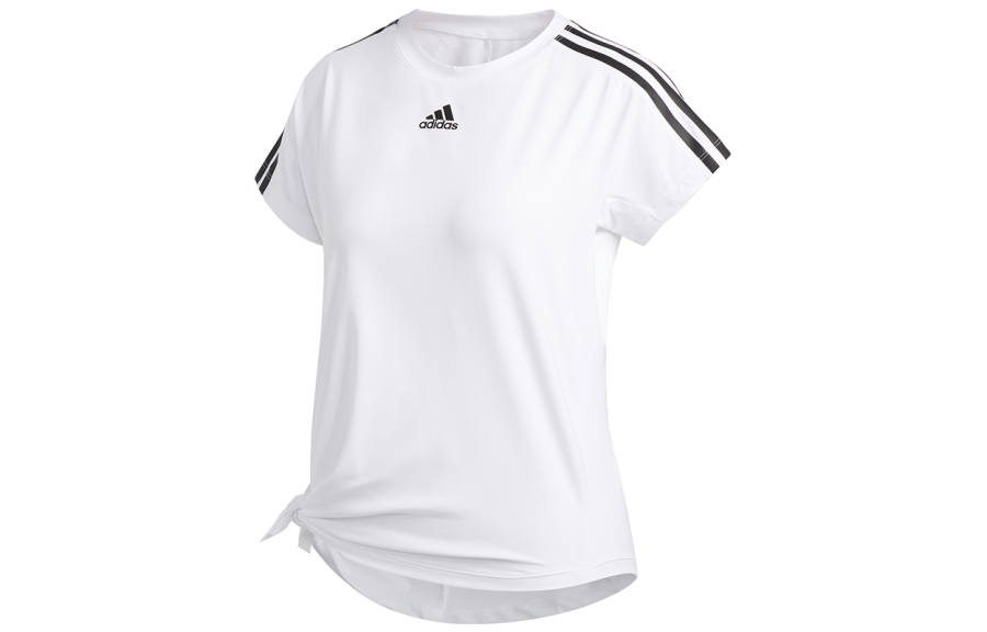 Adidas Adidas T Shirts Women's White Crew Neck Moderate Straight Fit