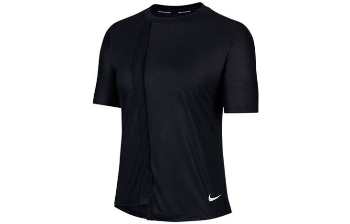 Nike Nike T Shirts Women's Black Crew Neck Moderate Straight Fit