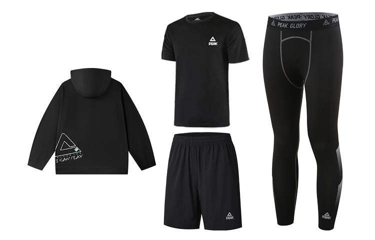 PEAK Fitness Sets Unisex Crew Neck Moderate