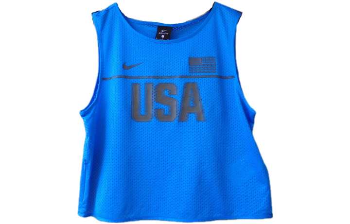 Nike Nike T Shirts Women's Blue Crew Neck Moderate Straight Fit