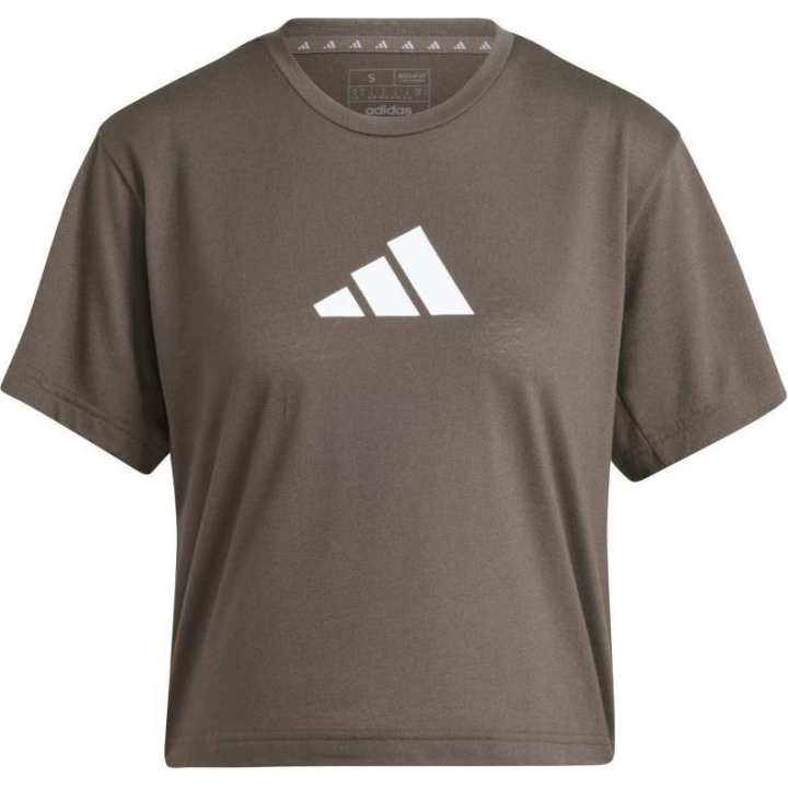 Adidas Adidas Clothing T Shirts Women's Olive Crew Neck