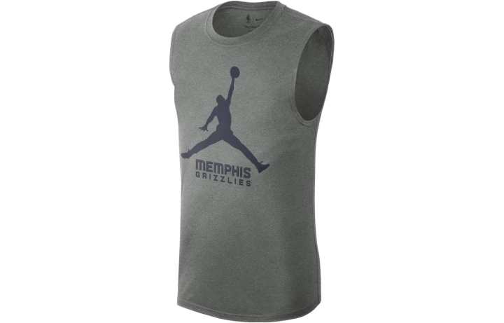 Jordan Jordan Basketball Jerseys Men's Rolling Gray Crew Neck Moderate